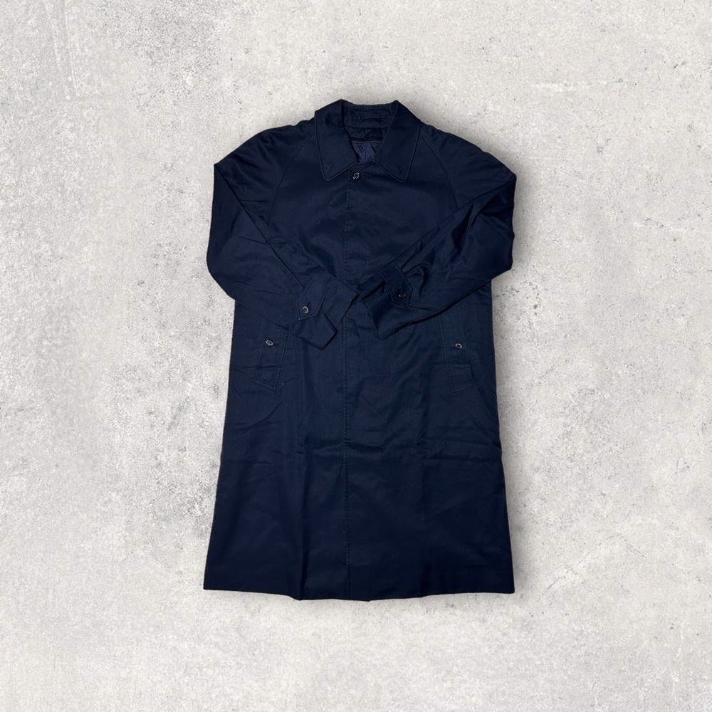 Navy Long Trench Coat - Burberry